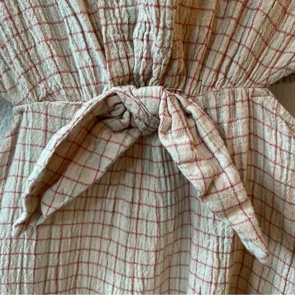 ZARA Cut Out Linen Blend Dress - Picture 8 of 13